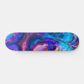 Moderne Lila Farbpalette Skateboard (Horizontal)