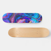Moderne Lila Farbpalette Skateboard (Horizontal)