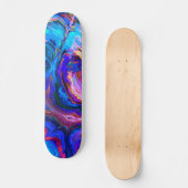 Moderne Lila Farbpalette Skateboard (Vorderseite)