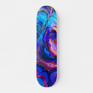 Moderne Lila Farbpalette Skateboard
