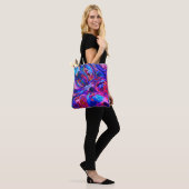 Moderne Lila Farbpalette Tasche (Am Model)