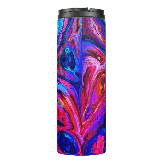 Moderne Lila Farbpalette Thermosbecher (Rückseite)