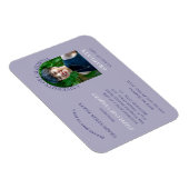 Moderne Lila Foto Graduierungspartei Einladung Magnet (Rechte Seite)