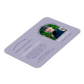 Moderne Lila Foto Graduierungspartei Einladung Magnet (Linke Seite)