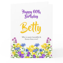 Moderne Lila-Gelbe Wilde Blume glücklich zum Gebur