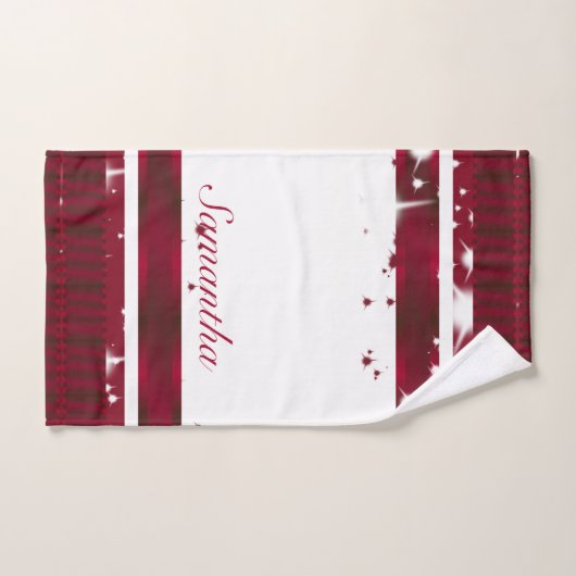 Moderne, Lila Geometrie Badhandtuch Set (Handtuch)