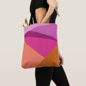 Moderne Lila geometrische Farbblöcke Tasche (Von Nahem)