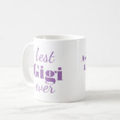 Moderne Lila Gigi Personalisierte Tasse (Vorderseite Links)