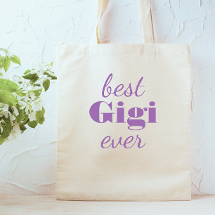 Moderne Lila Gigi Personalisierte Tasse Tragetasche