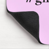 Moderne Lila Girl-Boss & Name | beste Girly Mousepad (Ecke)