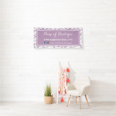 Moderne lila Girly Schönheits-mit BlumenBoutique Banner (Insitu)