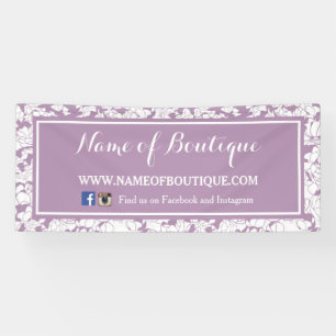 Moderne lila Girly Schönheits-mit BlumenBoutique Banner