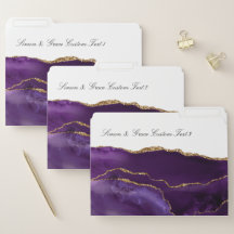 Moderne Lila Gold Agate Business Organisation