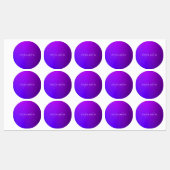 Moderne Lila Gradientenbezeichnung und Monogramm Etiketten (Blatt)