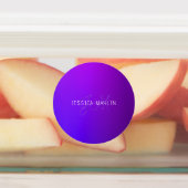 Moderne Lila Gradientenbezeichnung und Monogramm Etiketten (Befestigt)