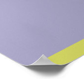 Moderne Lila Grüne Hochzeit Willkommen Poster (Ecke)