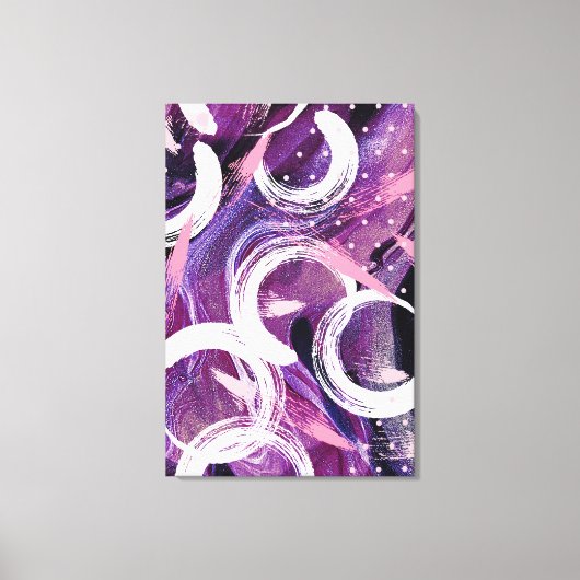 Moderne Lila Haze Abstrakt 24"x36" Leinwanddruck (Vorderseite)