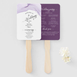 Moderne Lila Hochzeit Fächer