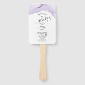 Moderne Lila Hochzeit Fächer (Vorderseite)