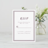 Moderne Lila Hochzeit Minimalistische Hochzeit (Stehend Vorderseite)