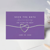 Moderne Lila Hochzeit rettet das Datum Save The Date