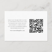 Moderne Lila Hochzeitsdetails der Wasserfarben Begleitkarte (Rückseite)