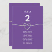 Moderne Lila Hochzeitsstift (Vorne/Hinten)