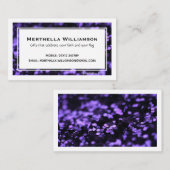 Moderne Lila Imitate | GLITZER CHRISTLICH Visitenkarte (Vorne/Hinten)