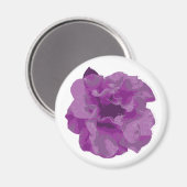 Moderne lila Kamelie Magnet (Vorderseite/Rückseite)