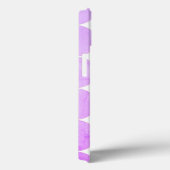 Moderne Lila Kreise | Monogramm Case-Mate iPhone Hülle (Rückseite / Rechts)