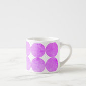 Moderne Lila Kreise | Monogramm Espressotasse (Rechts)