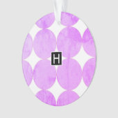 Moderne Lila Kreise | Monogramm Ornament (Vorderseite)