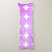 Moderne Lila Kreise | Monogramm Seitenschläferkissen (Rückseite (Vertikal))