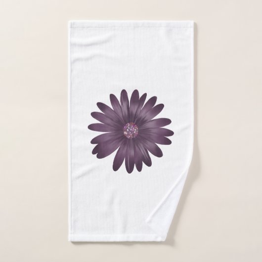 Moderne lila Lage mit Glitzer Badhandtuch Set (Handtuch)