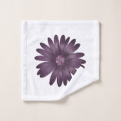 Moderne lila Lage mit Glitzer Badhandtuch Set (Waschlappen)