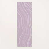 Moderne Lila Lavendelwelle Personalisierter Yoga M Yogamatte (Vorderseite)
