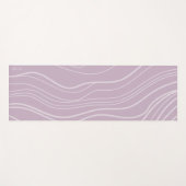 Moderne Lila Lavendelwelle Personalisierter Yoga M Yogamatte (Vorderseite (Horizontal))