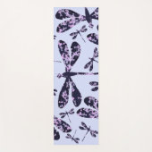 Moderne, lila Libellenmuster-Abbildung Yogamatte (Vorderseite)