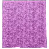 Moderne Lila Lilac Blume Bloom Muster Einzigartig Duschvorhang (Vorderseite)
