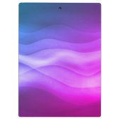 Moderne Lila Magenta Abstrakte Waves Klemmbrett (Rückseite)