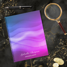 Moderne Lila Magenta Abstrakte Waves