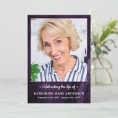 Moderne Lila Marmororden Programm (Stehend Vorderseite)