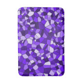 Moderne Lila Mosaik geometrisch Badematte (Vorderseite Vertikal)