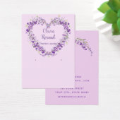 Moderne lila Ohrring-Grafikkarte (Schreibtisch)