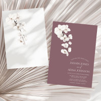 Moderne Lila Orchideen-Blume Hochzeit
