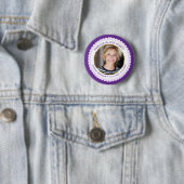 Moderne lila Perlen für immer in unseren Herzen Button (Beispiel)