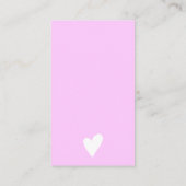 Moderne lila Pinselmarkierleiste Vielen Dank Visitenkarte (Rückseite)