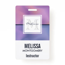 Moderne Lila-rosa Abstrakte Monogramm