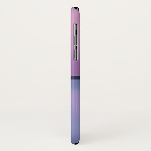 Moderne Lila-rosa Abstrakte Monogramm Case-Mate iPhone Hülle (Hinten/Links)