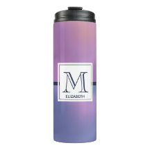 Moderne Lila-rosa Abstrakte Monogramm